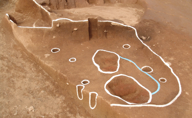 광교신도시부지내 유적 신석기시대  집자리 전경